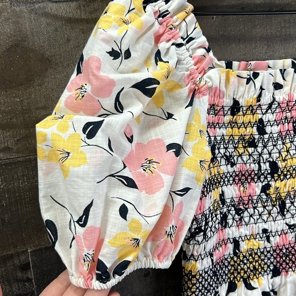 Kate Spade Lily Blooms Puff-sleeve Top - Picture 4 of 7